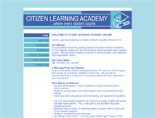 Tablet Screenshot of citizenlearningacademy.org